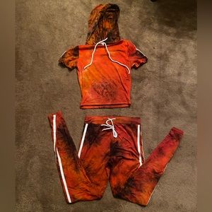 SJL Matching top and leggings NWOT XS